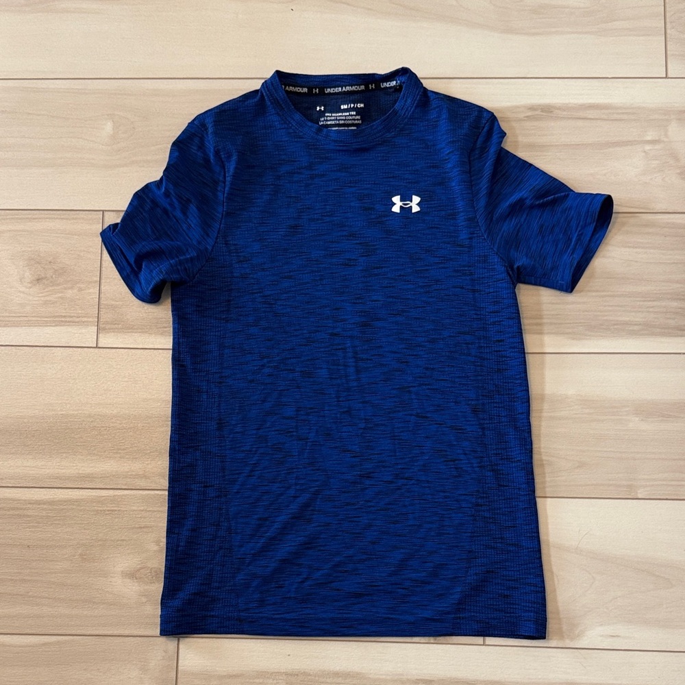 Under Armour Men's Short Sleeve Seamless Tee in Electric Blue